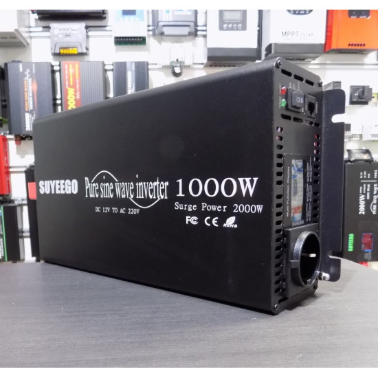 Инвертор 1000W Suyeego RC LCD Brass