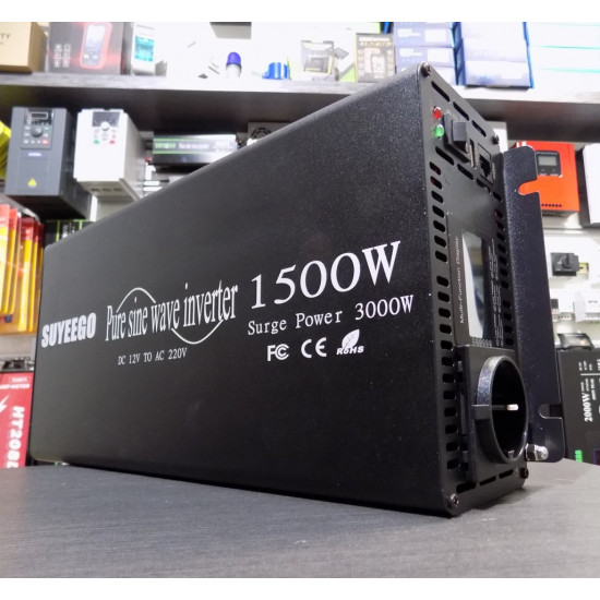 Инвертор 1500W Suyeego RC LCD Brass