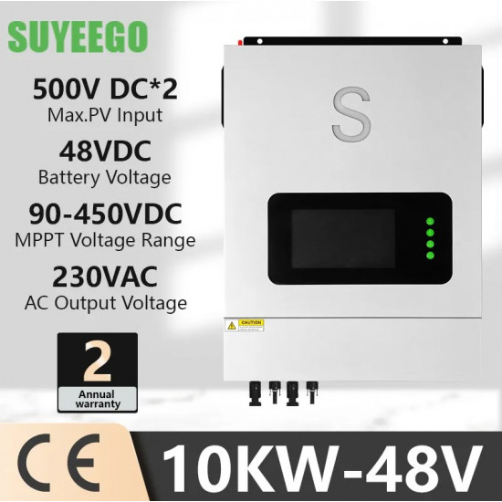 Хибриден 10kW и мрежови 11.5kW инвертор/UPS  48V Suyeego Wi-Fi