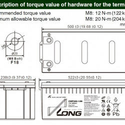 Акумулатор карбонов AGM 200ah LONG