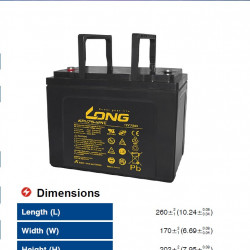 Акумулатор KPH AGM 75ah LONG